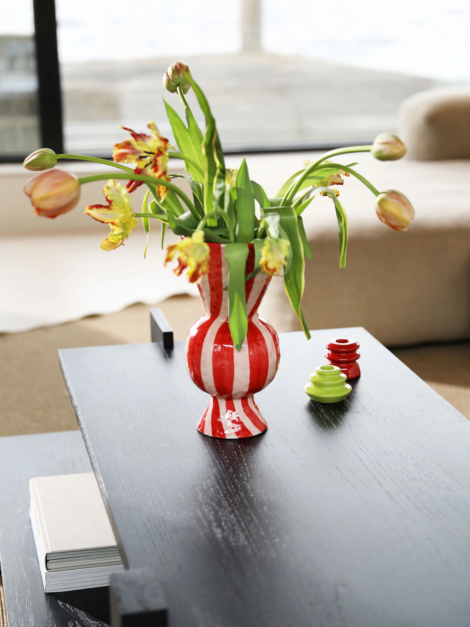 Rhombic Vase - Red - Image 3