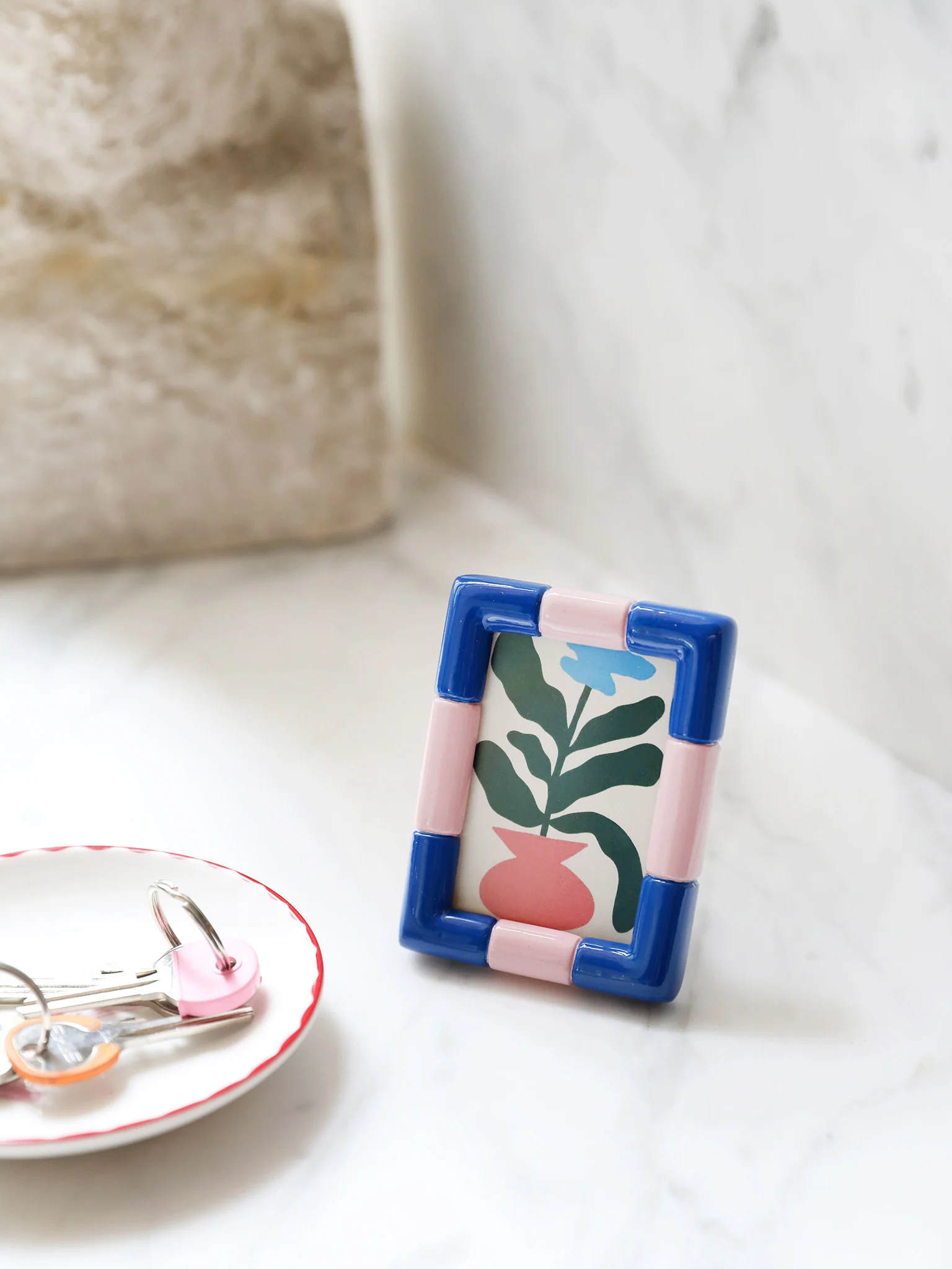 Rift Tiny Photo Frame - Blue/Pink (5x8cm) - Image 2