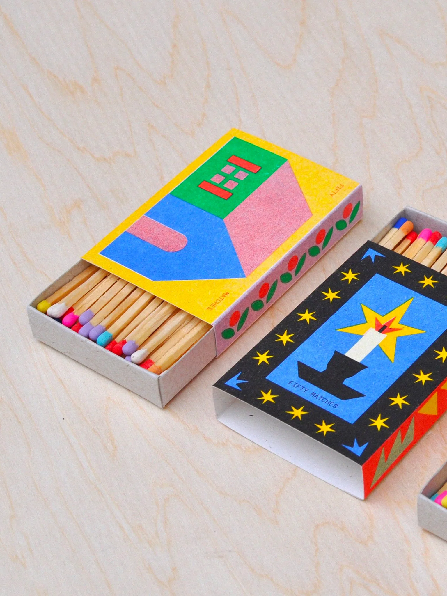 Risograph Printed Matchbox - House - Image 2