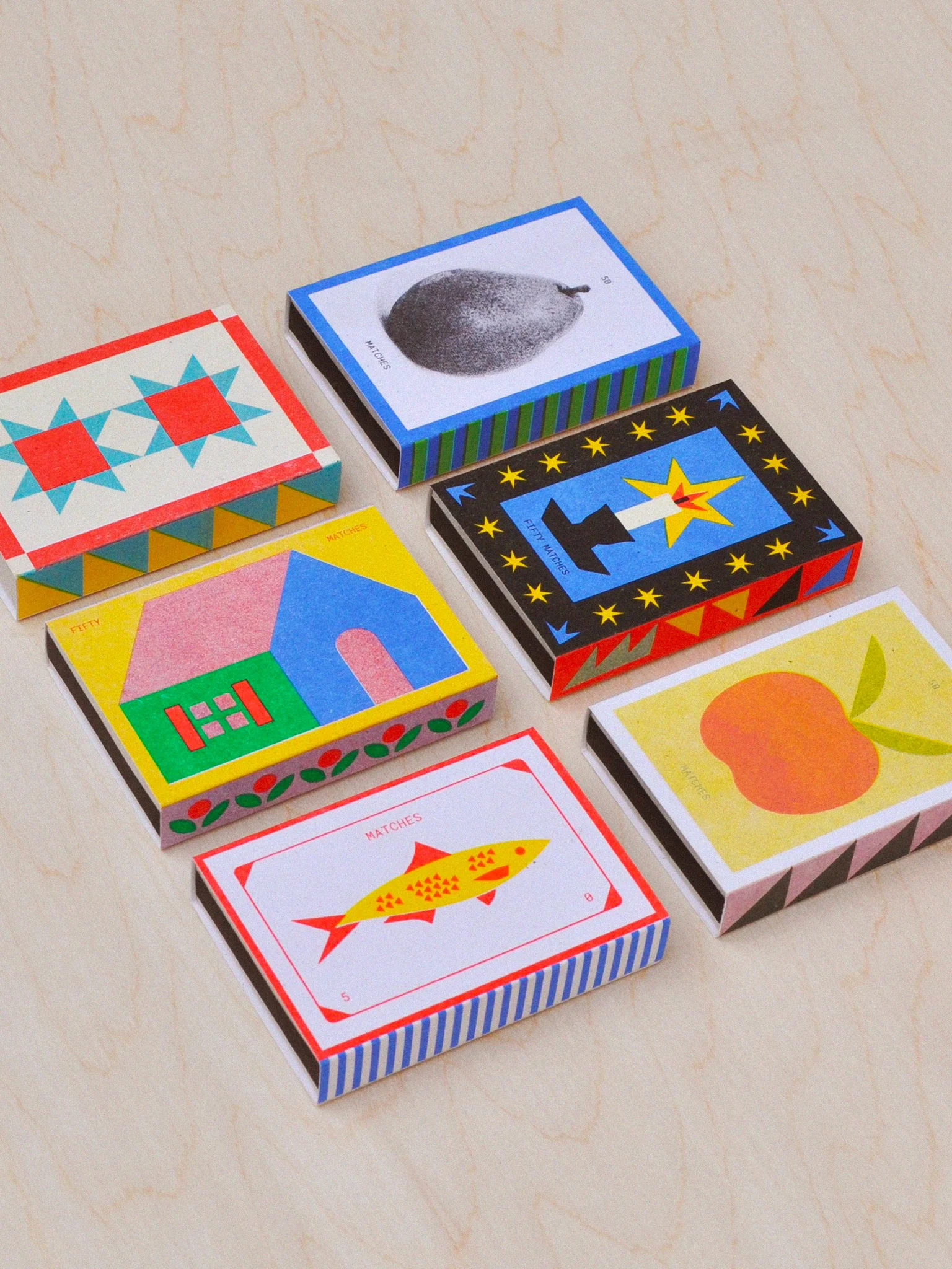 Risograph Printed Matchbox - Quilt - Image 3