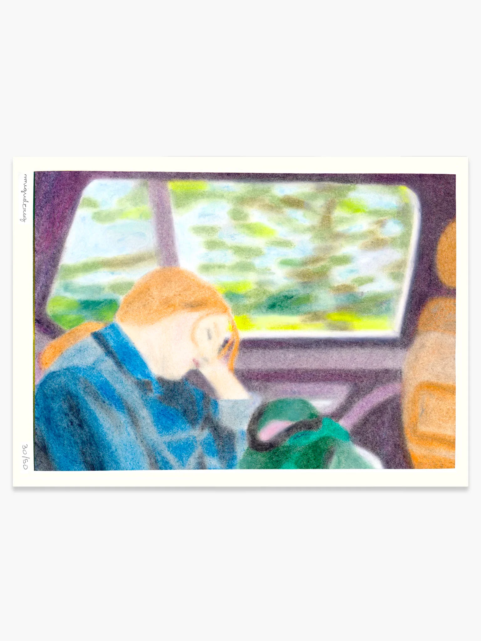 Roadtrip by Ciara Quilty-Harper - Risograph Print (A3)