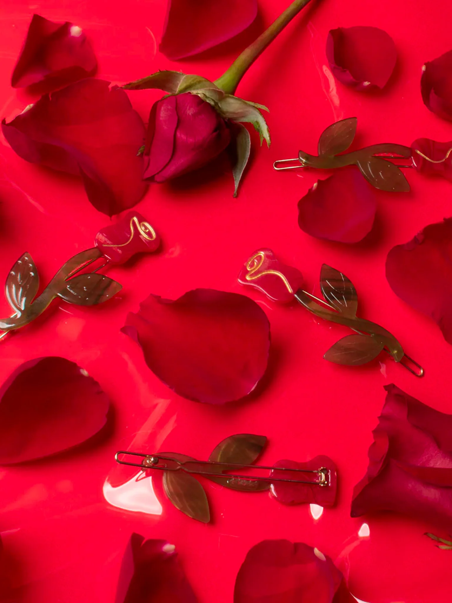 Rose Barrette Set - Image 3