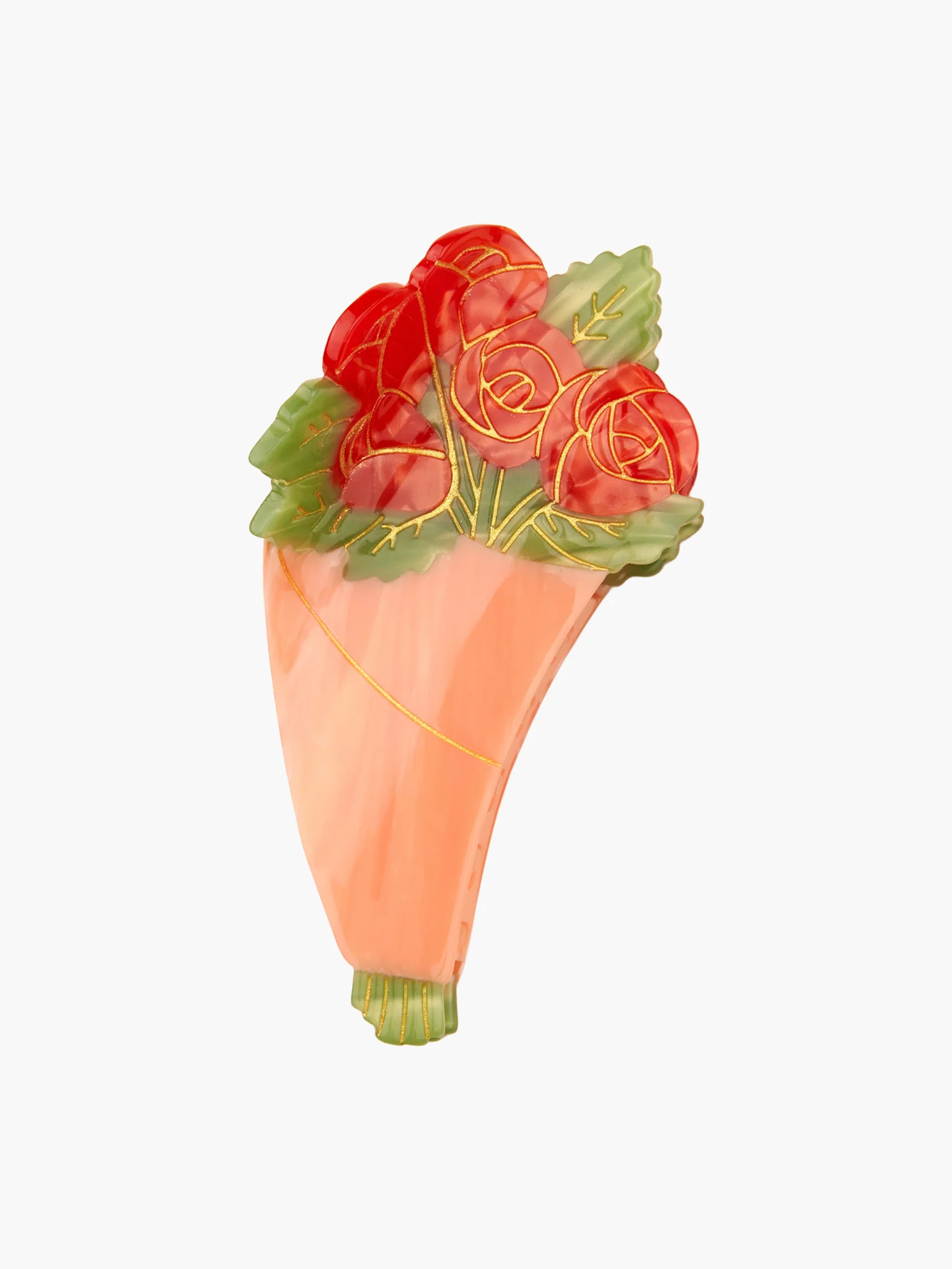 Roses Bouquet Hair Claw