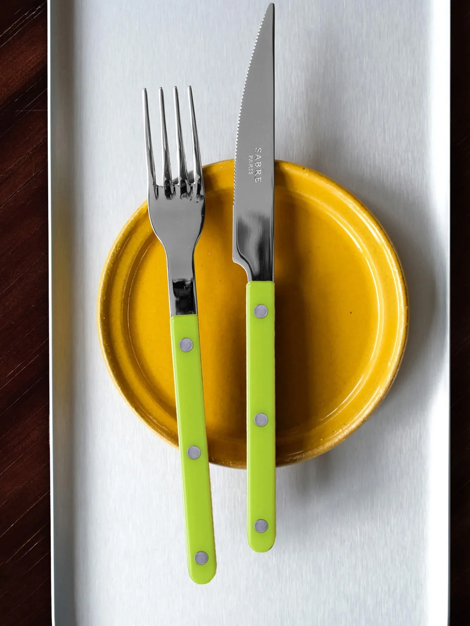 Sabre Paris Bistrot Cutlery - Lime - Image 2