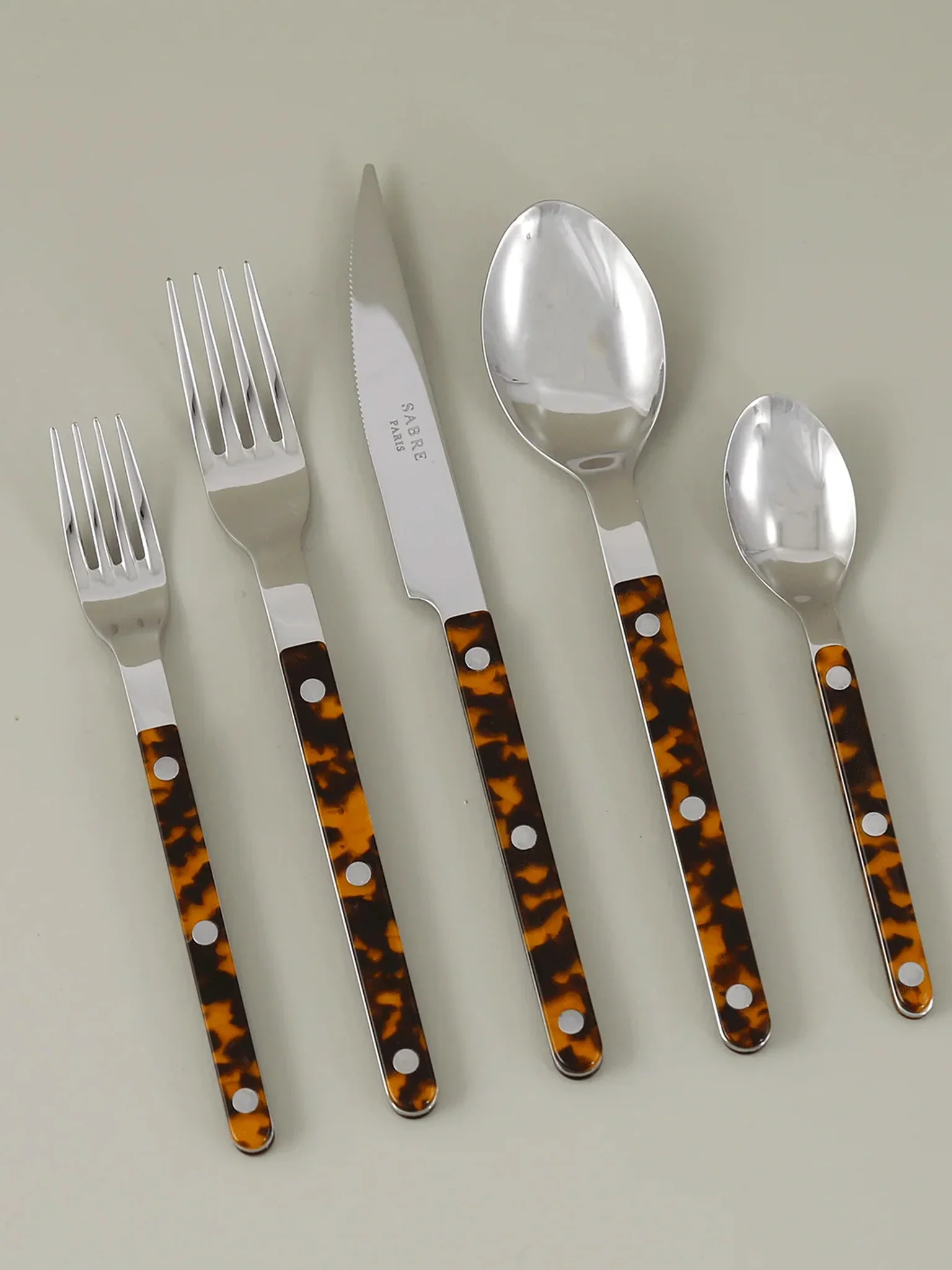 Sabre Paris Bistrot Cutlery - Tortoiseshell - Image 2