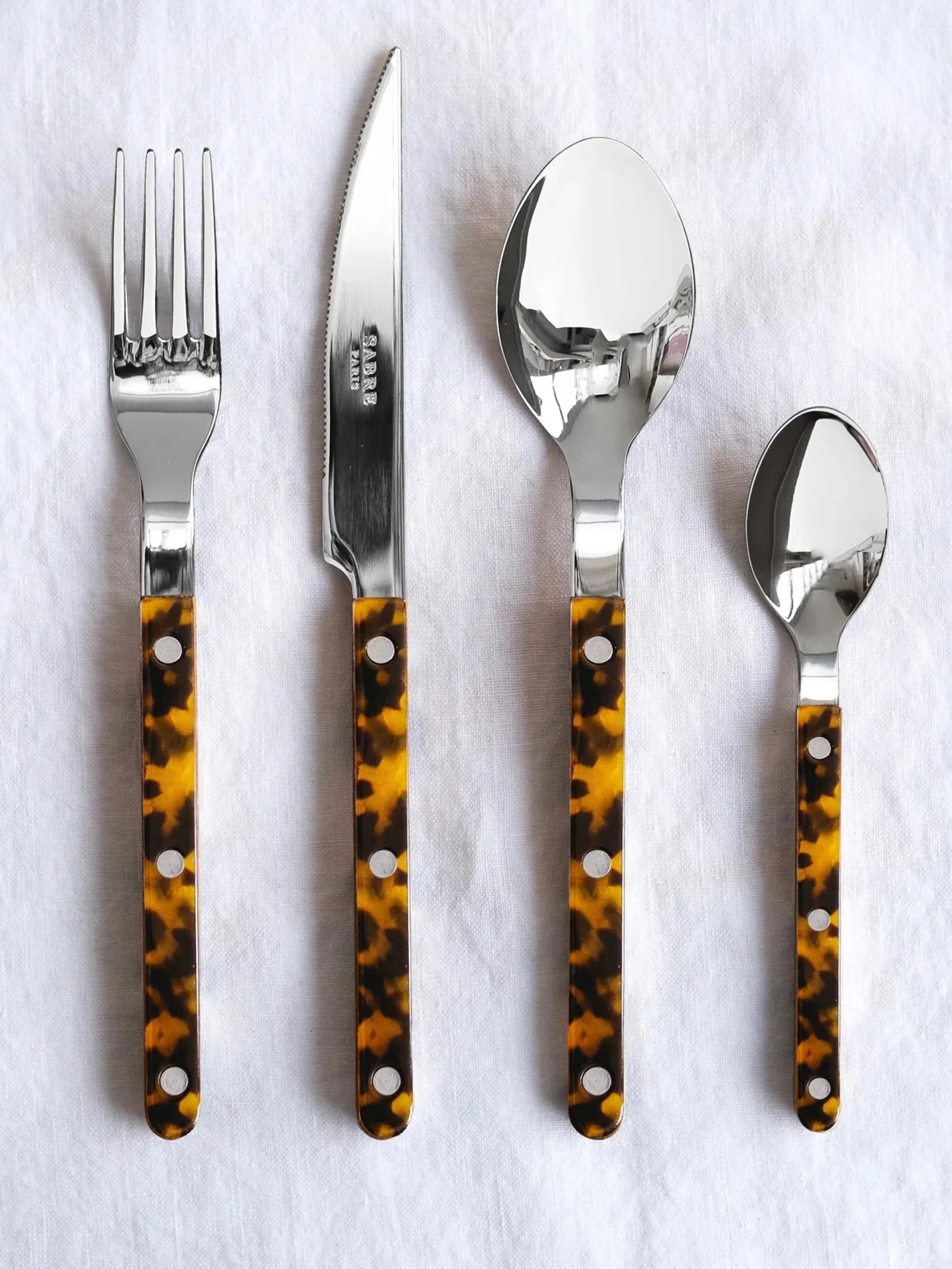 Sabre Paris Bistrot Cutlery - Tortoiseshell - Image 3