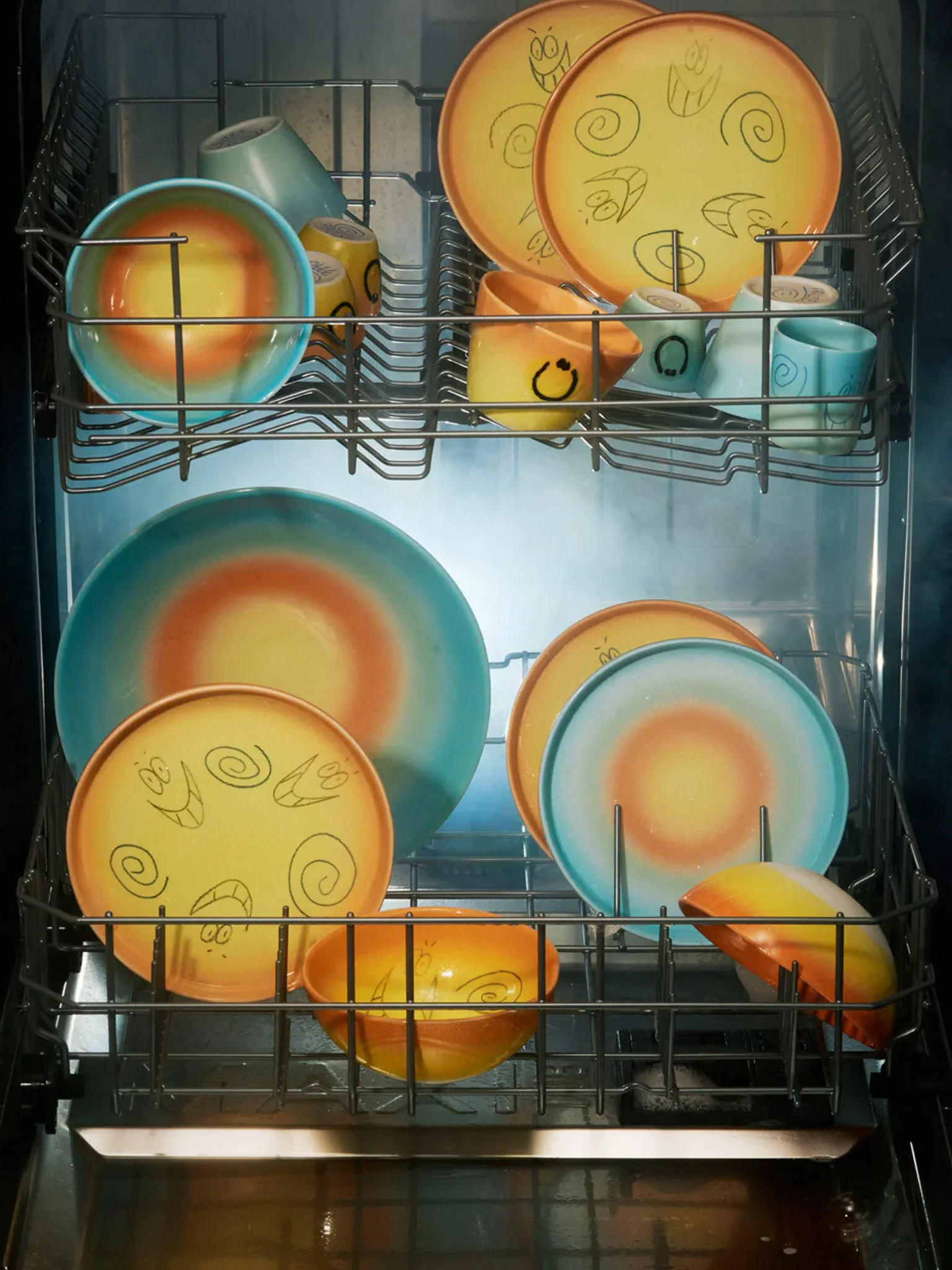 Small Bowl - Yellow Orange Gradient Sketch - Image 4