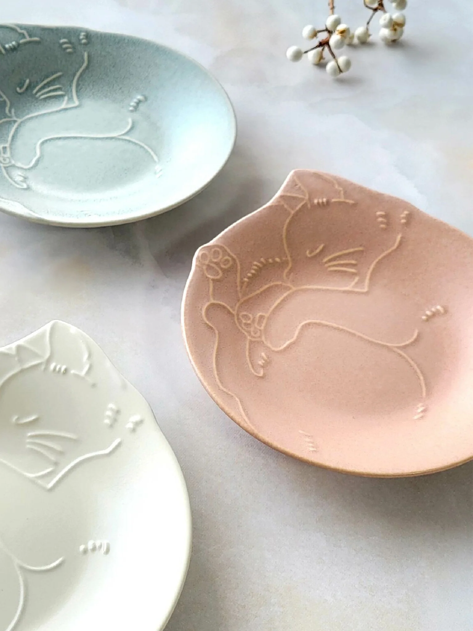 Small Plate Cats (16cm) - Apricot - Image 2