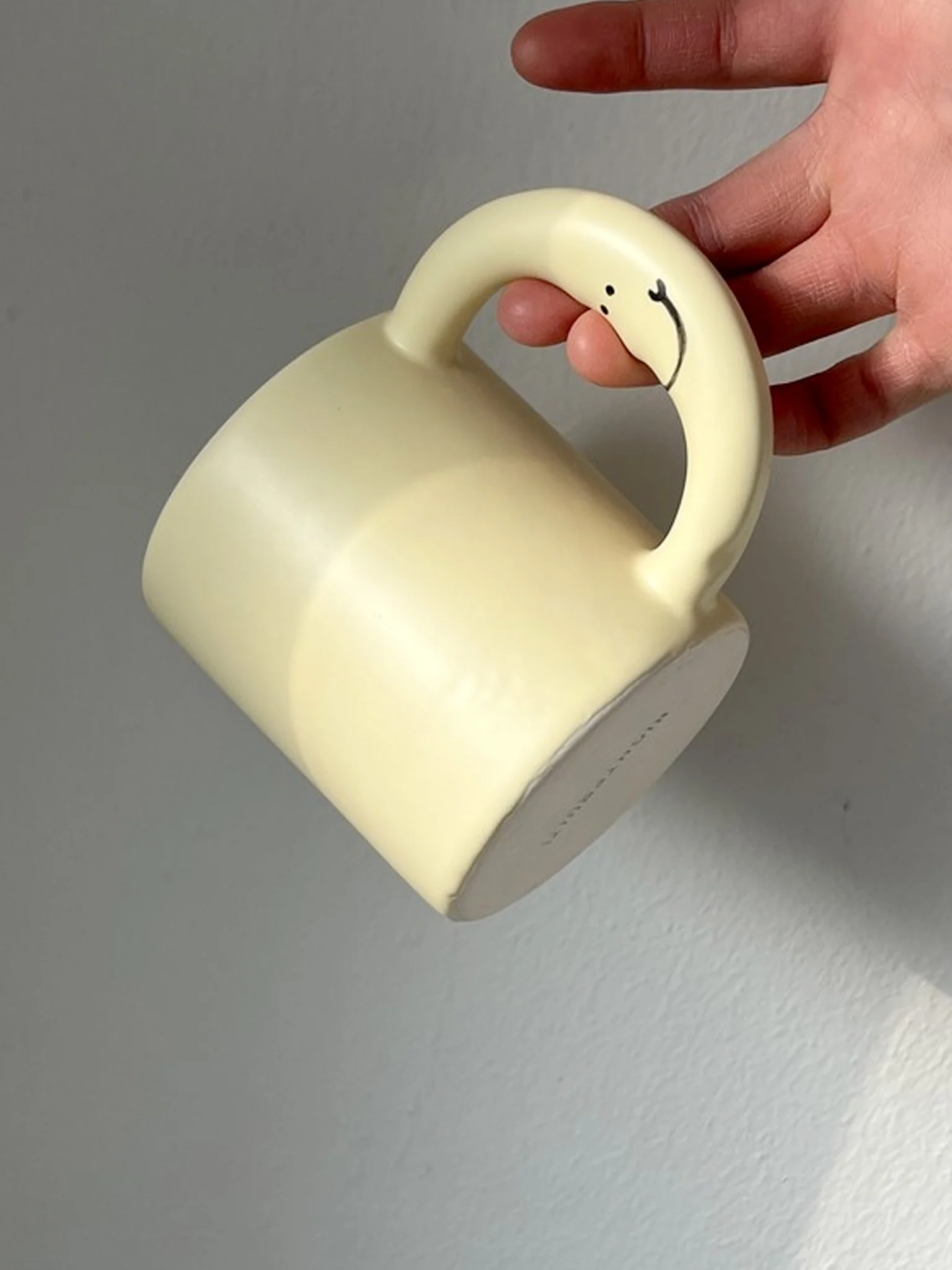 Smile Moon Mug (350ml) - Butter Yellow - Image 2