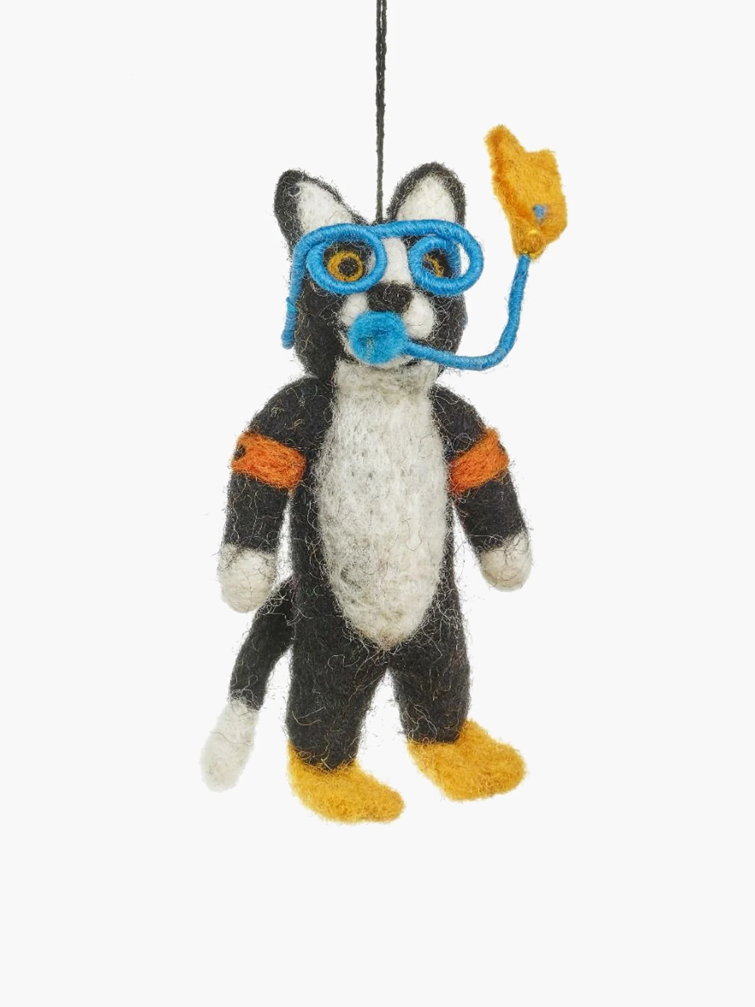 Snorkelling Cat Ornament