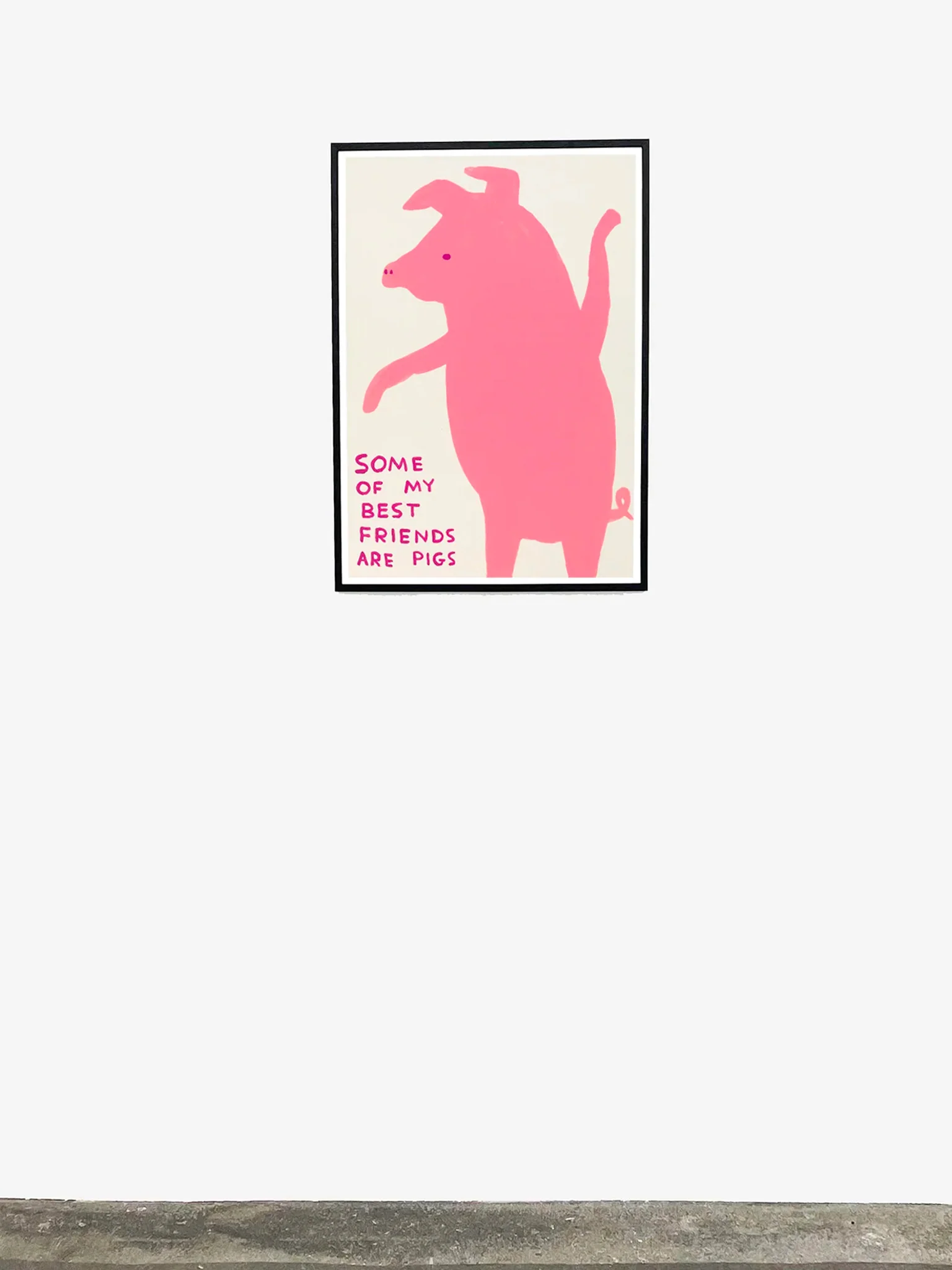 Some of My Best Friends Are Pigs Poster by David Shrigley (60x80cm) - Image 2