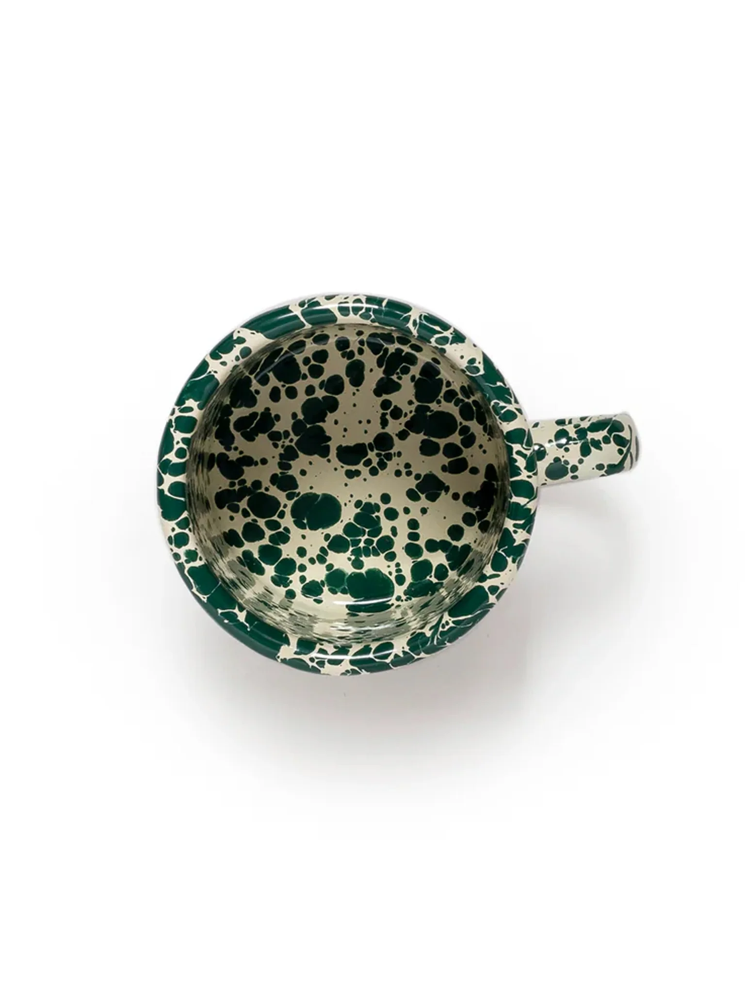 Splatter Mug (350ml) - Green & Cream - Image 2