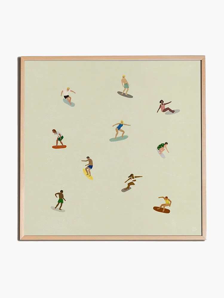 Surfers Poster by Elizabeth Dunker (40x40cm)