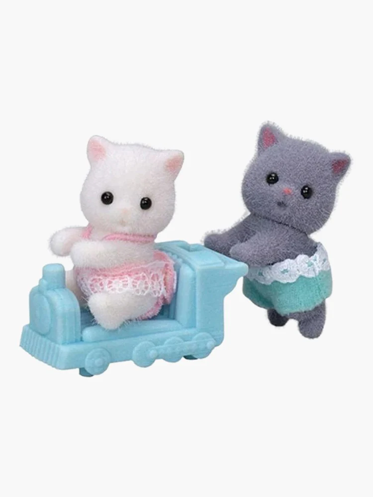 Sylvanian Families Doll - Persian Cat Twins - Image 2