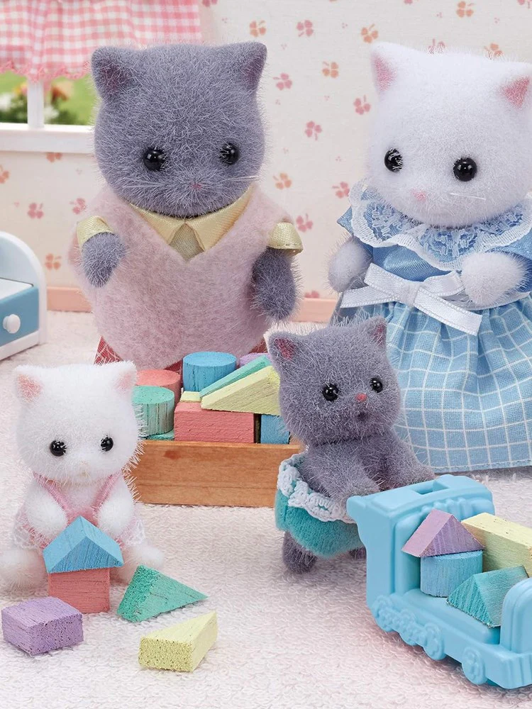 Sylvanian Families Doll - Persian Cat Twins - Image 3