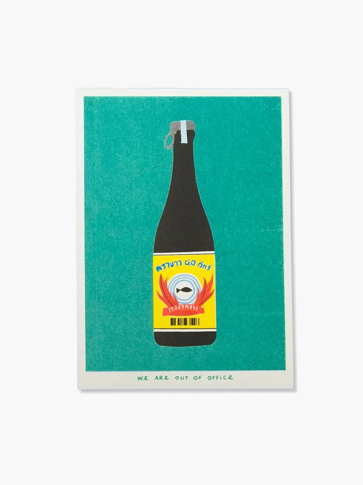 Thai Bottle of Booze - Risograph Print (13x18cm)