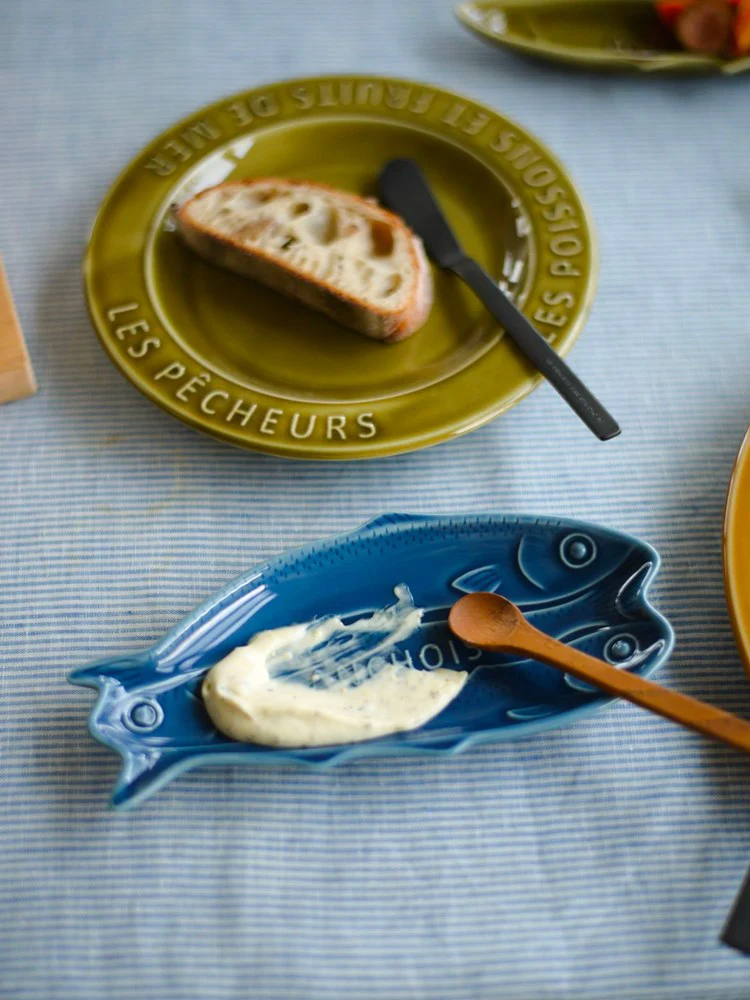 Three Sardines Plate - Indigo - Image 3
