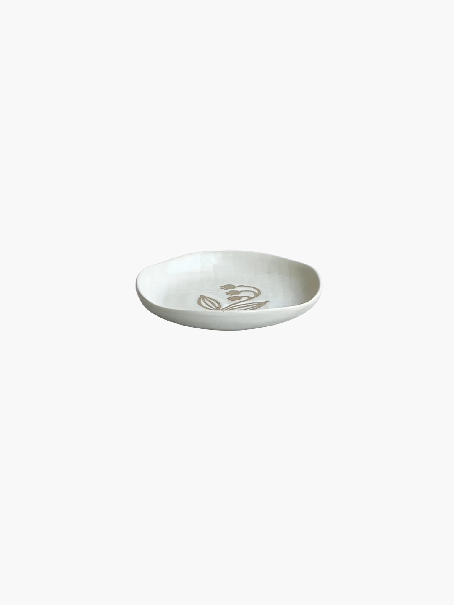 Toritoha Lily of the Valley Dish - White (11cm) - Image 2