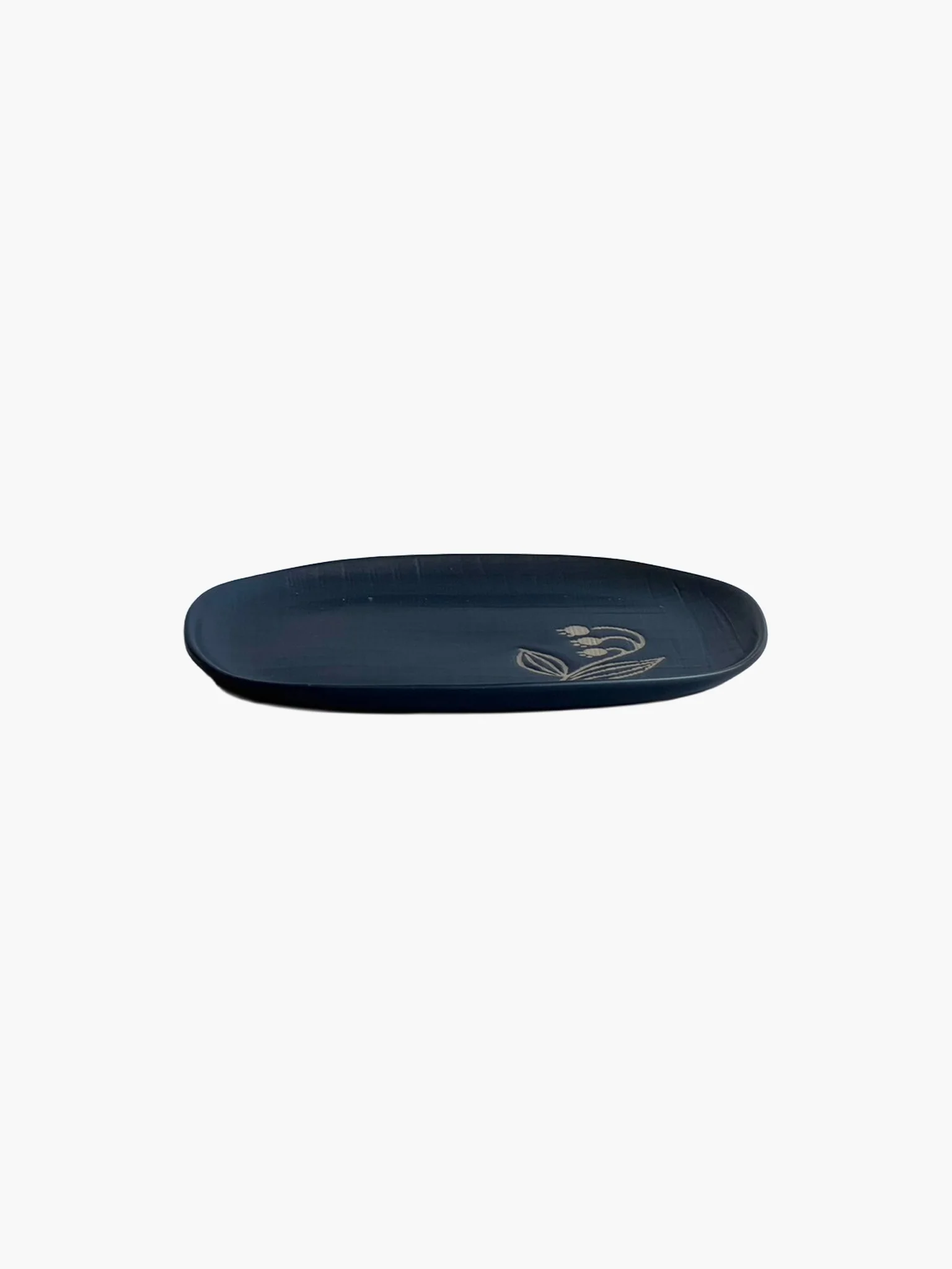 Toritoha Medium Flower Dish - Navy (16cm) - Image 2