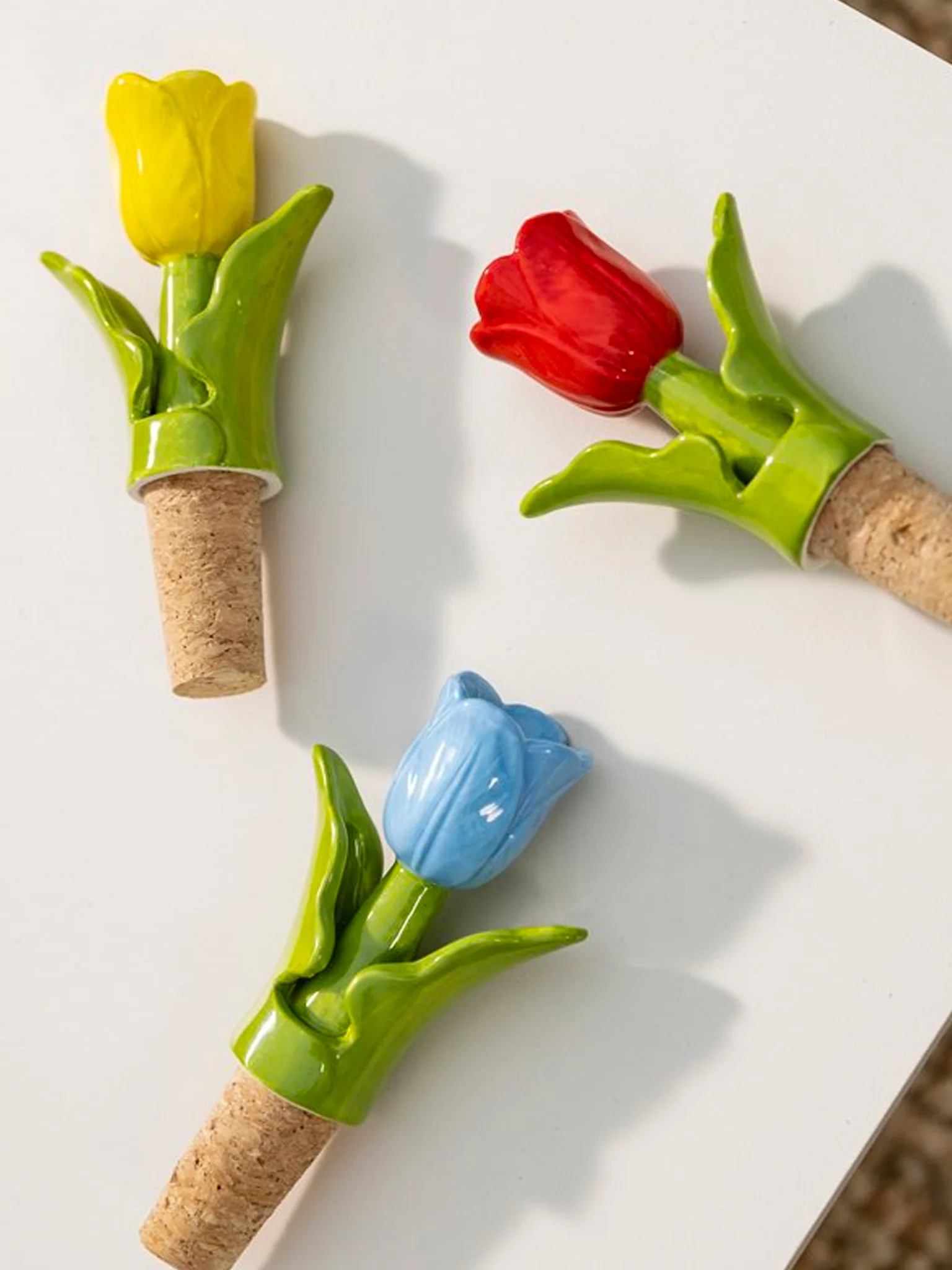 Tulip Bottle Stopper - Yellow - Image 2