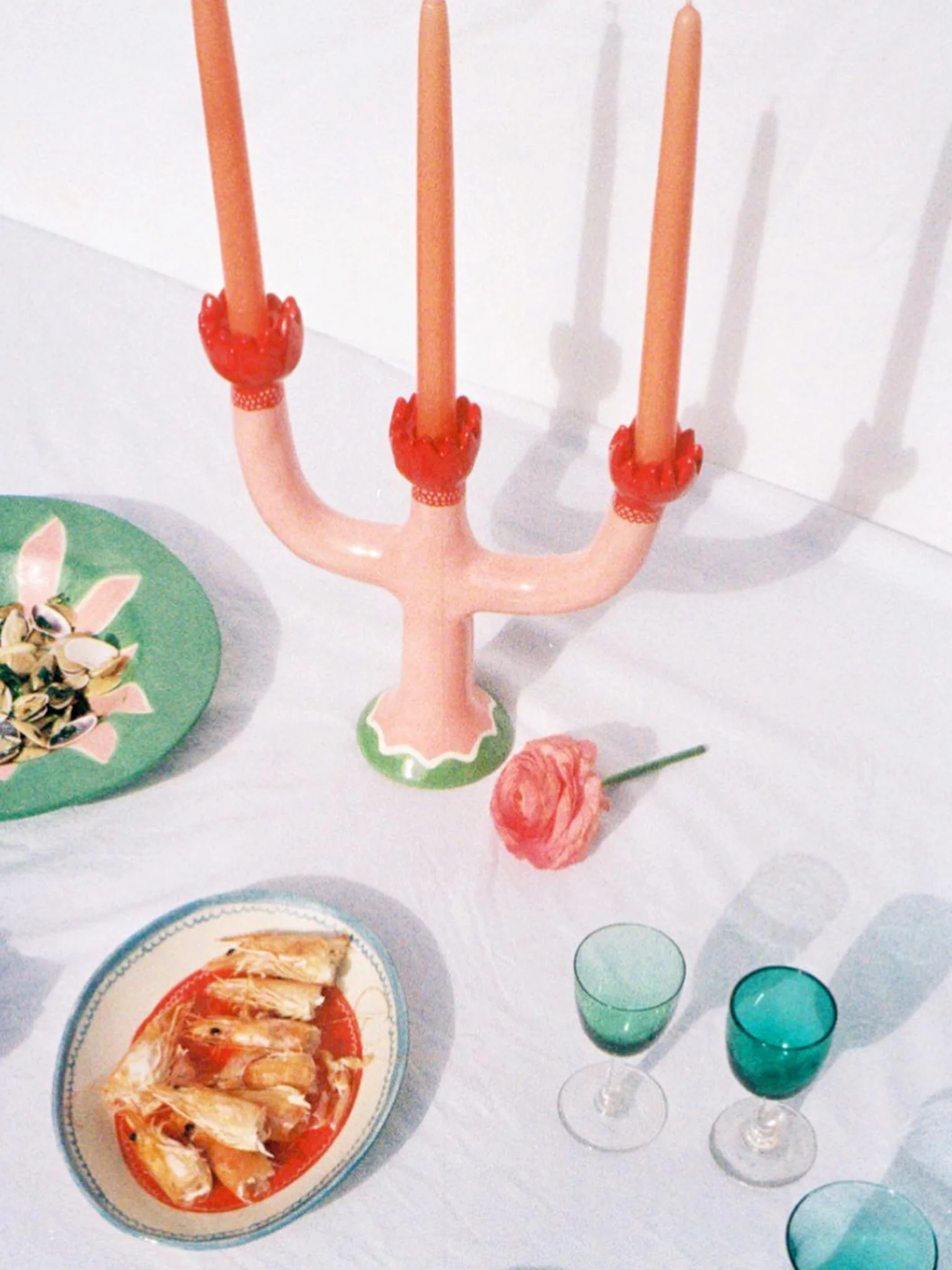 Tulip Candle Holder - Pink - Image 2