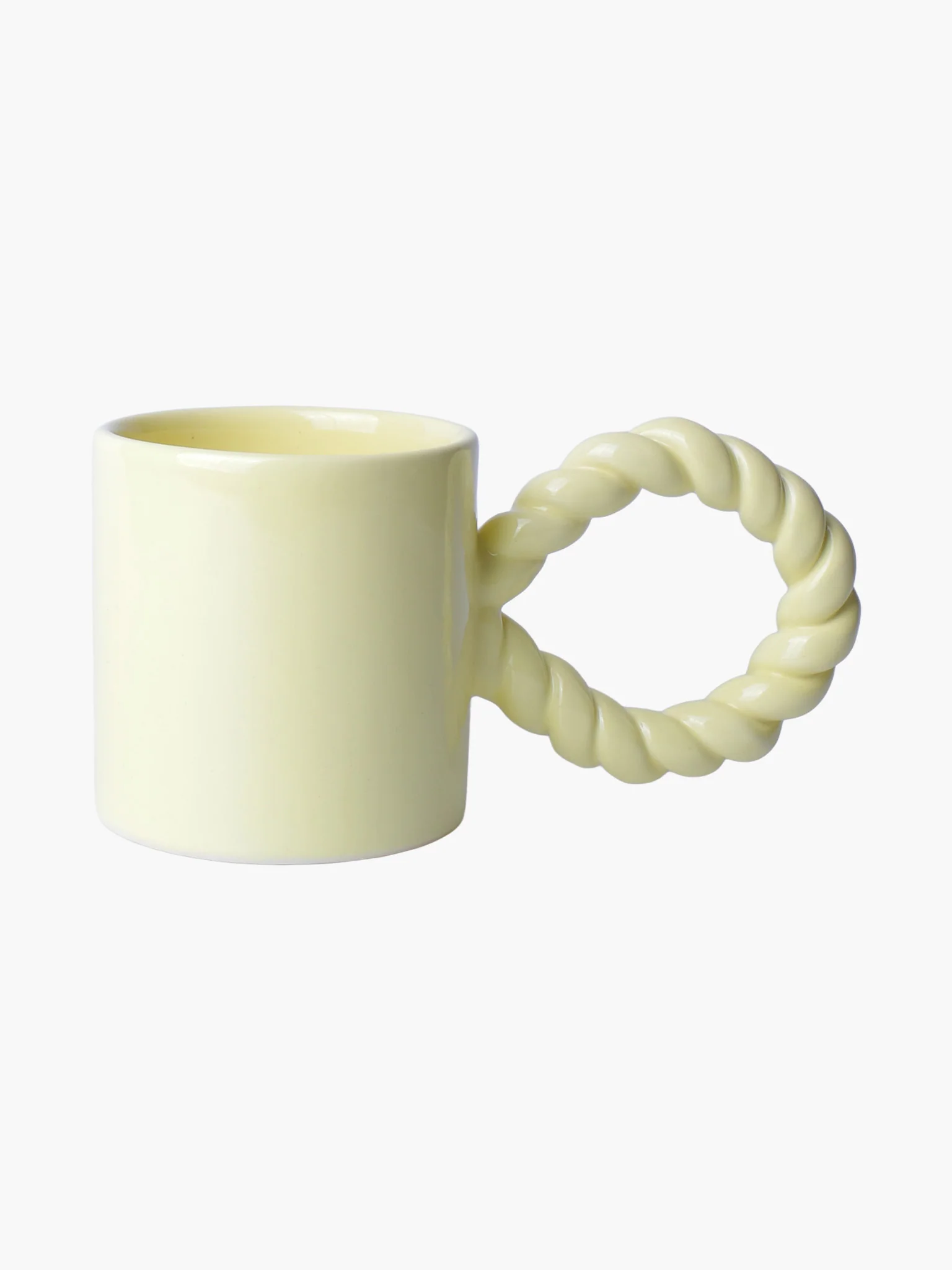 Twist Mug (220ml) - Light Yellow
