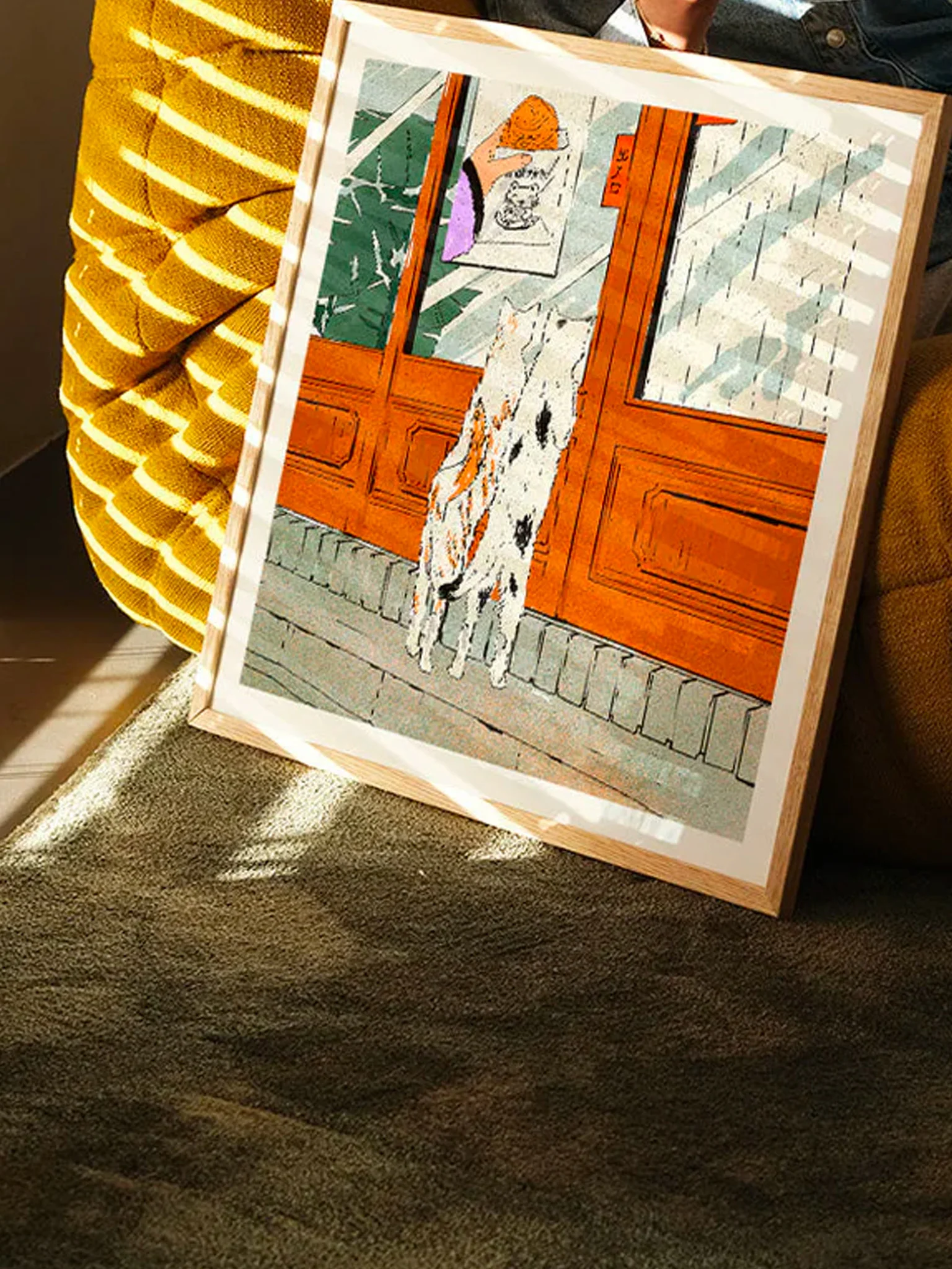Two Bodega Cats by Eniko Eged (50x50cm) - Image 2