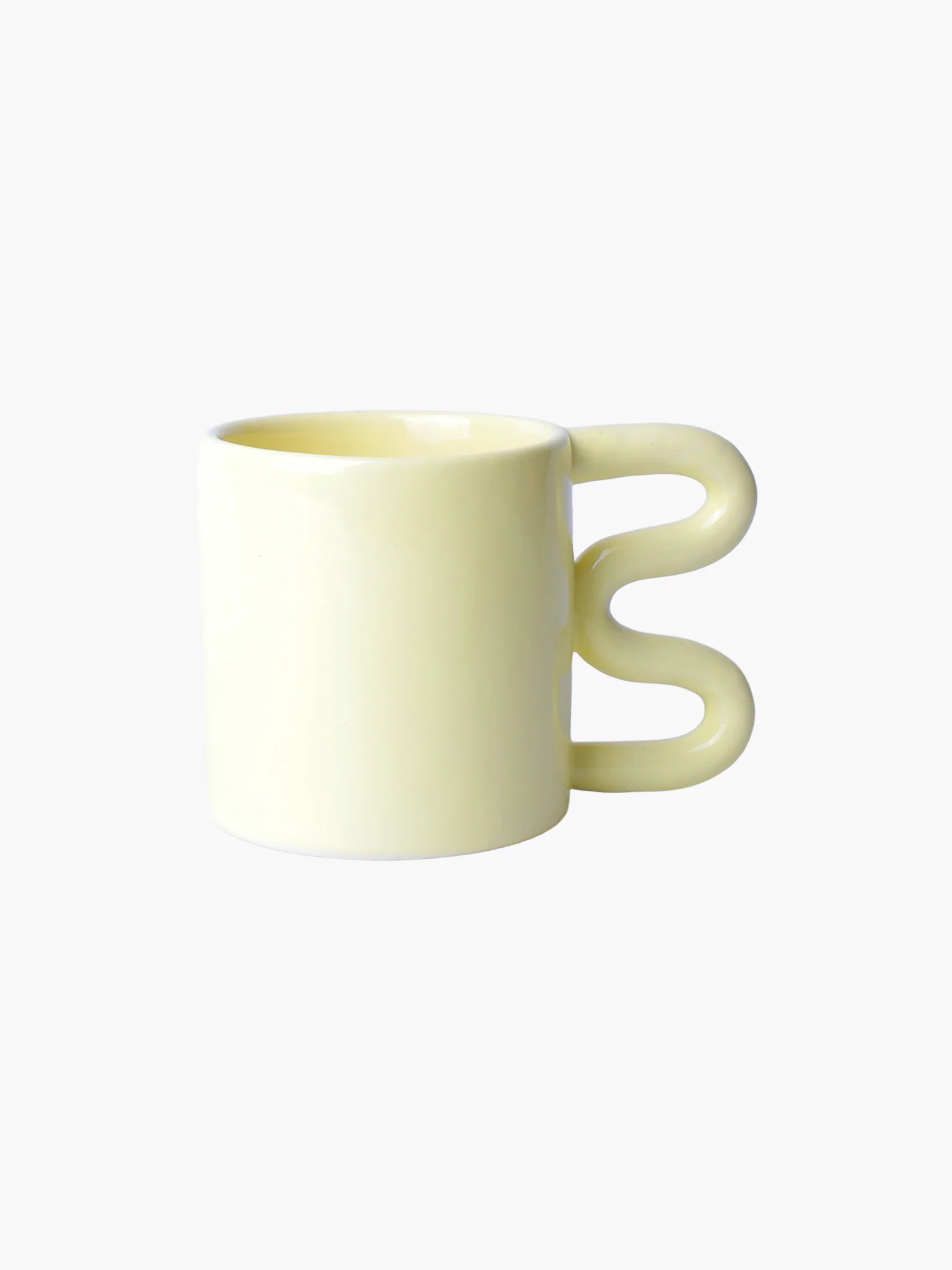 Wavy Mug (220ml) - Light Yellow