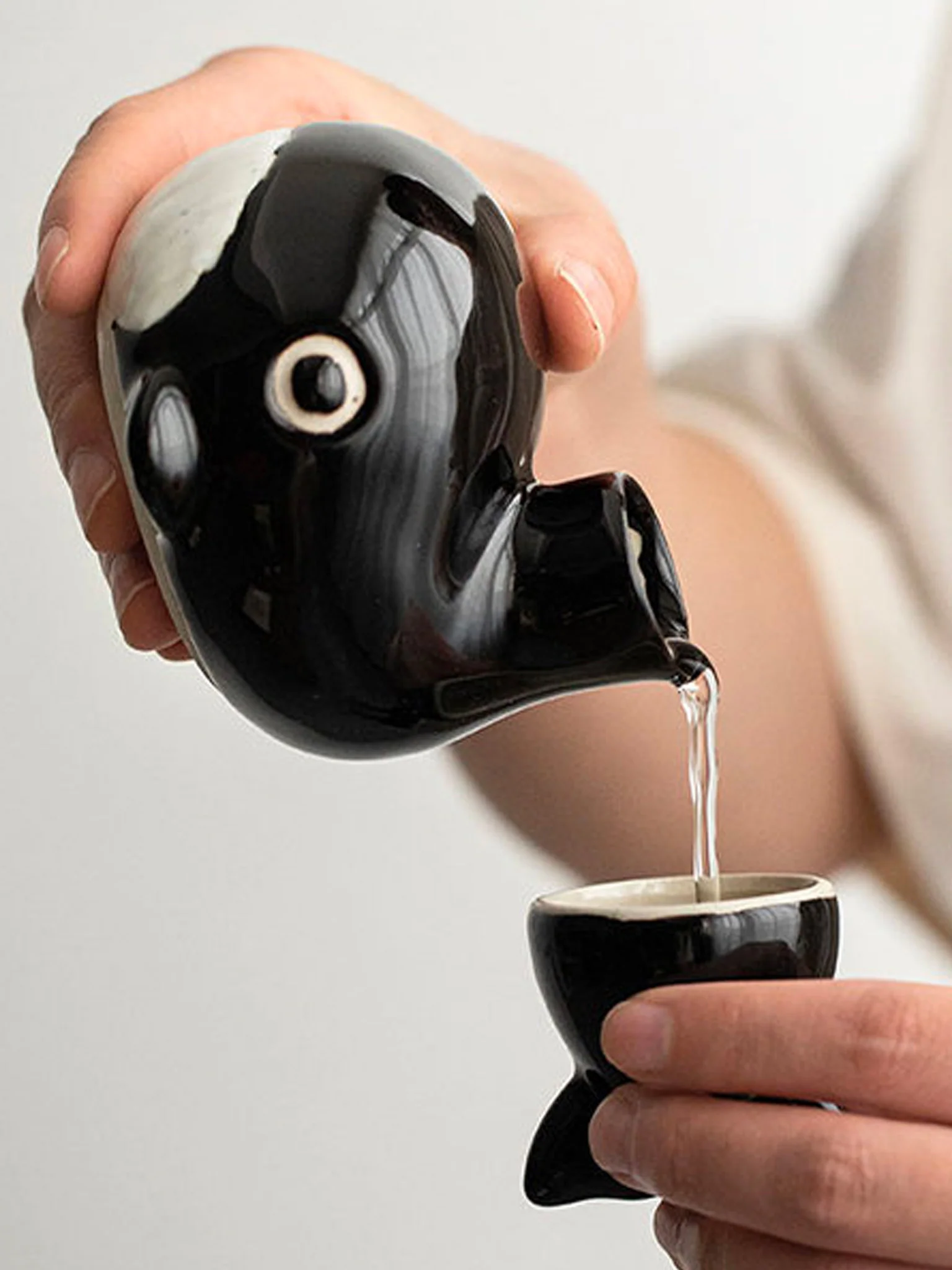 Whale Sake Bottle & Cup Set - Image 4