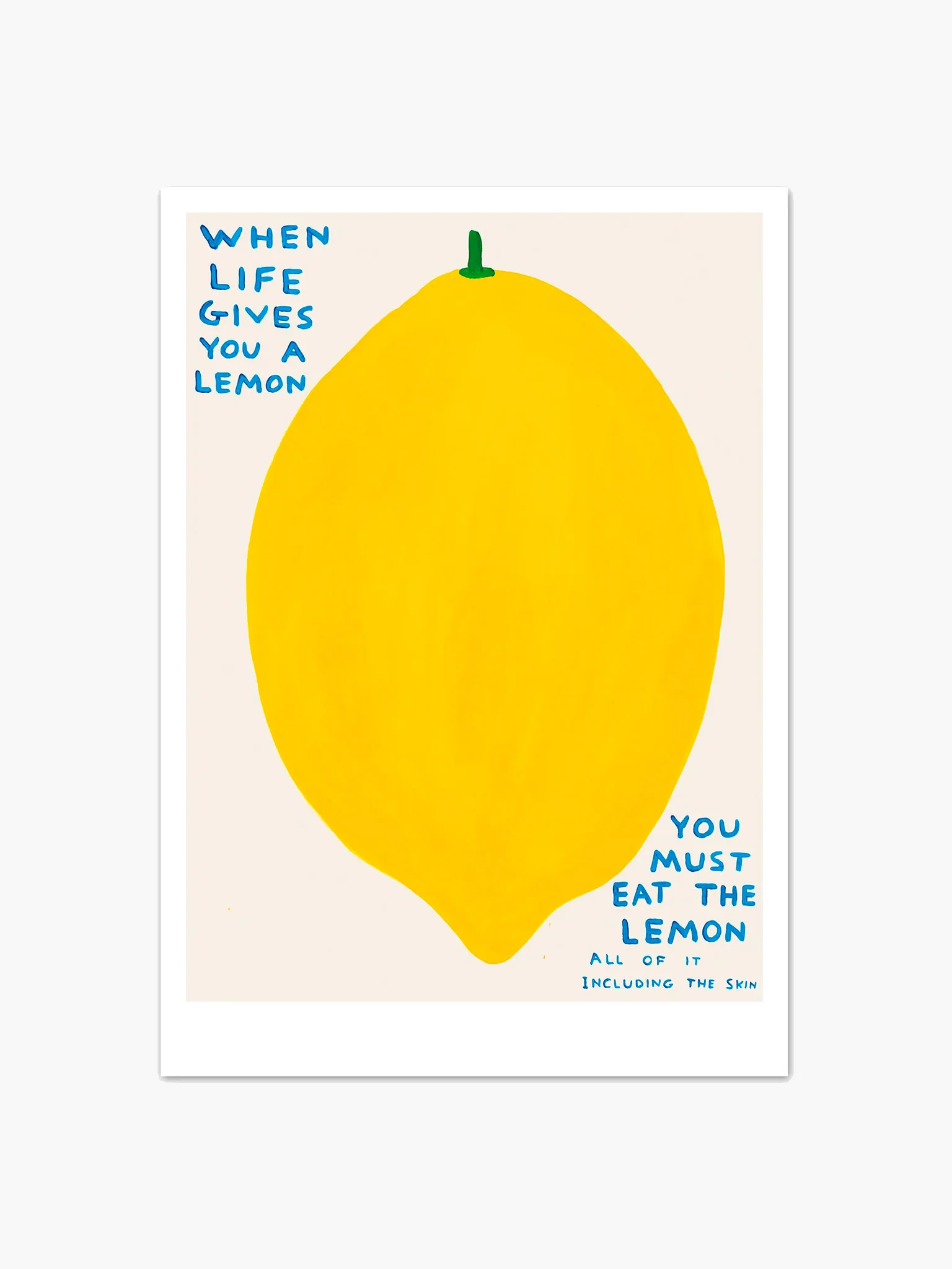 When Life Gives You A Lemon Postcard (A5) x David Shrigley