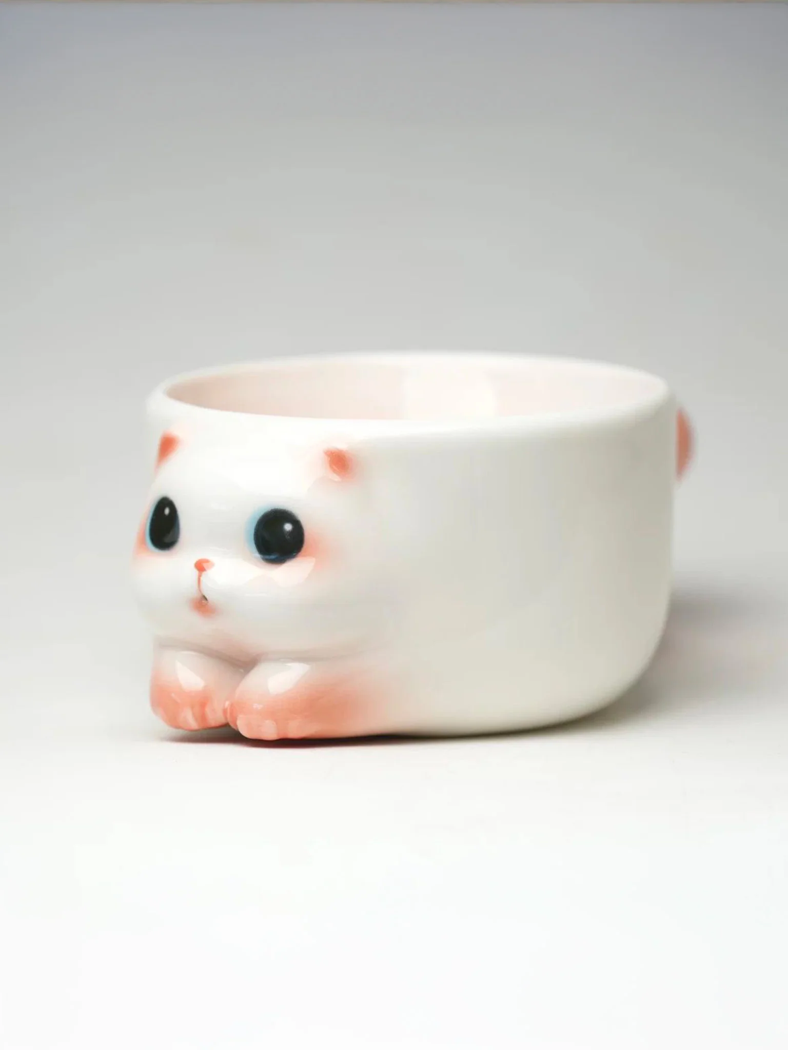 Hungry Kitty Bowl - White (210ml) - Image 2