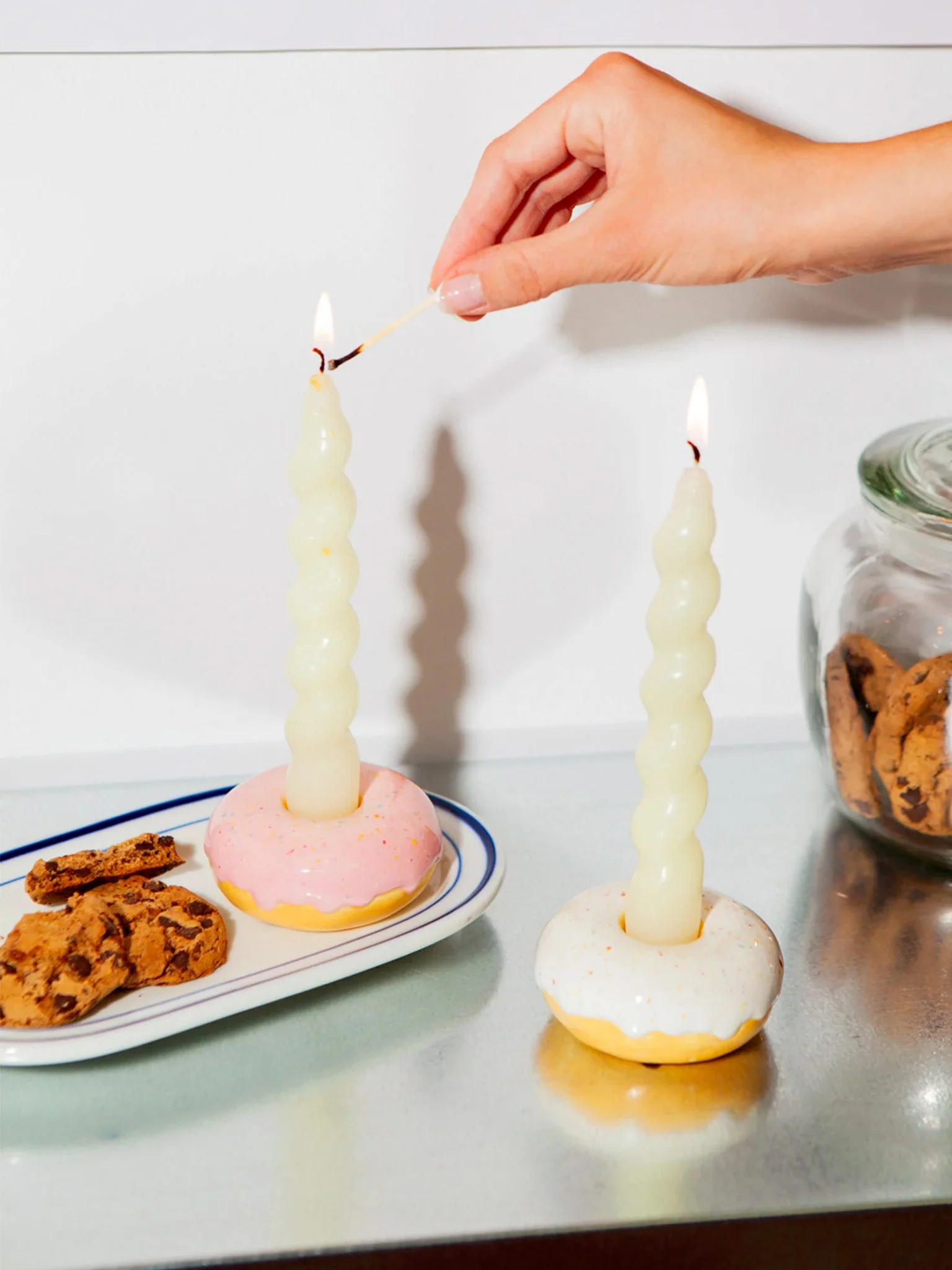 Donut Candle Holder - White - Image 2
