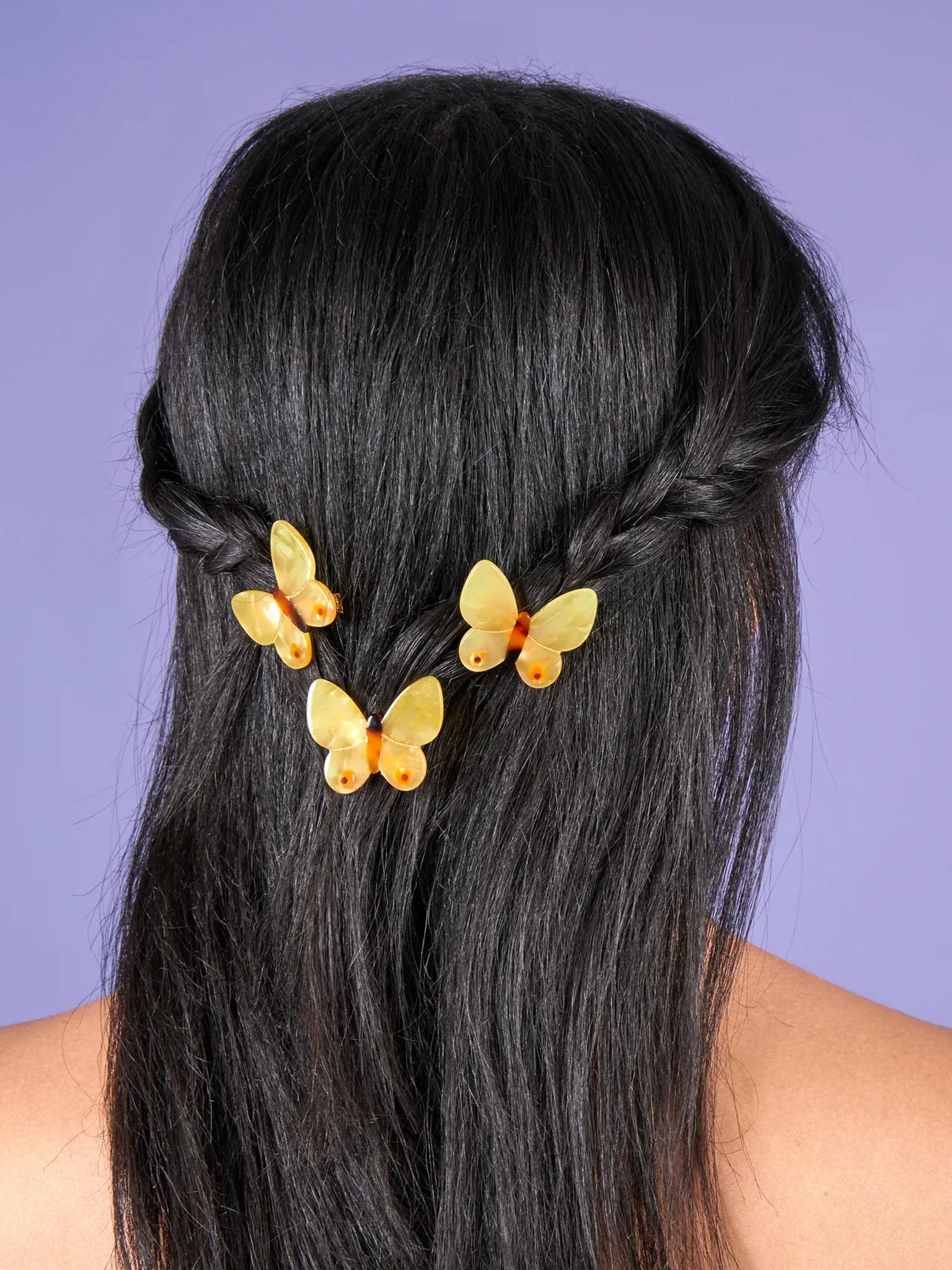 Yellow Butterfly Hair Clip - Image 2