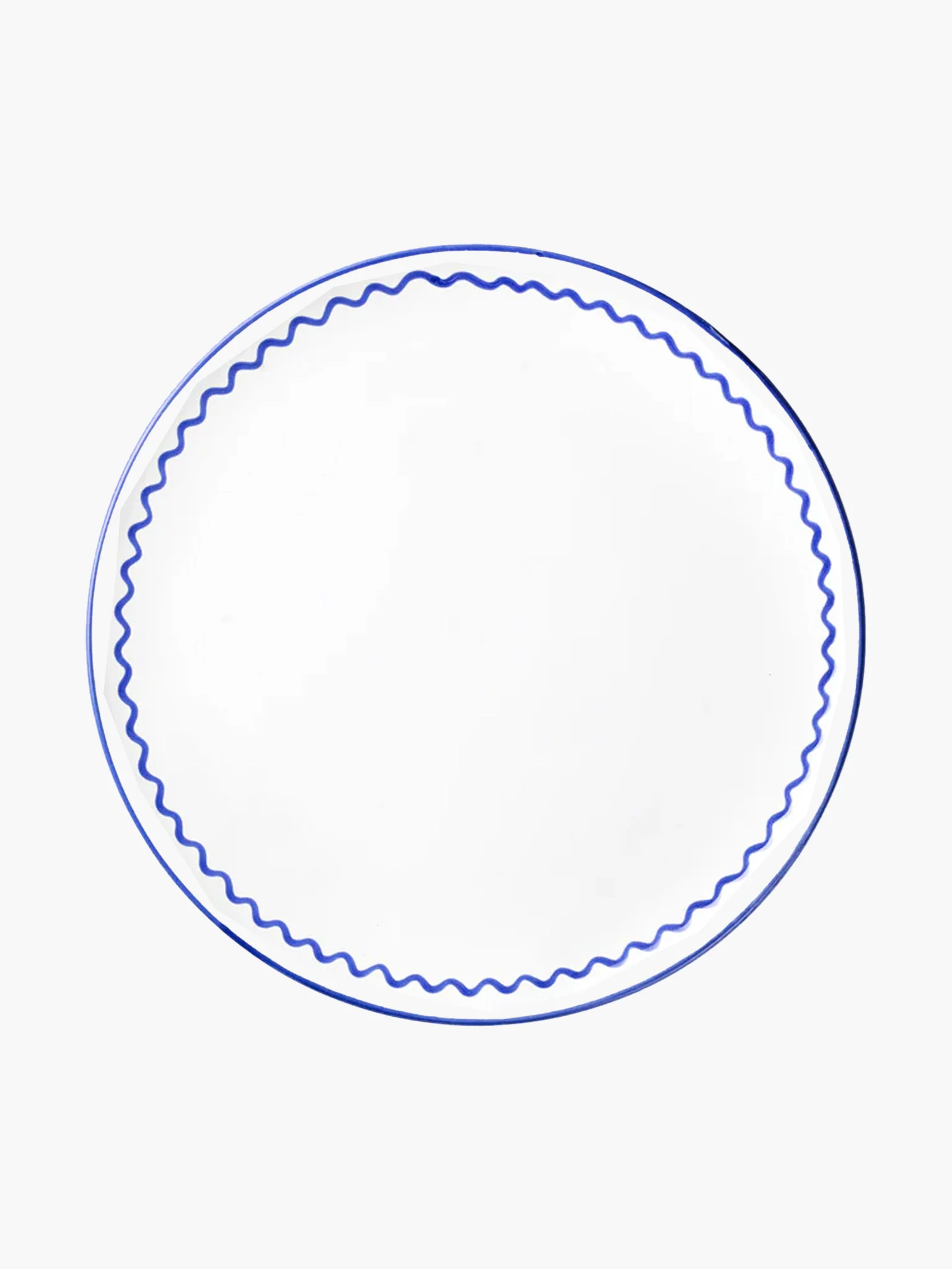 Zigzag Dinner Plate (25cm) - Royal Blue
